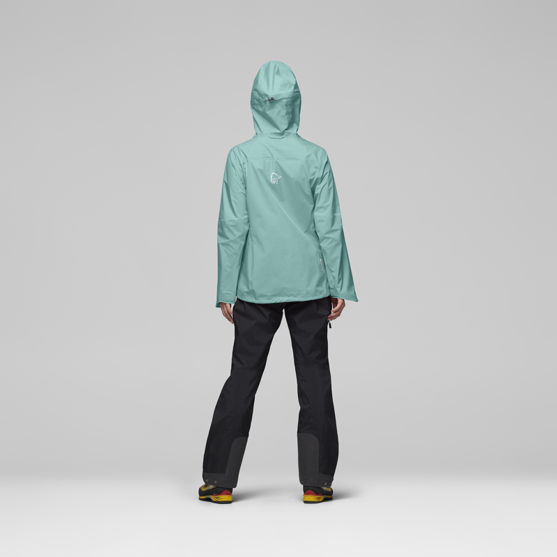 Norrona Women's Falketind GTX Hooded Jacket Malachite Green-3