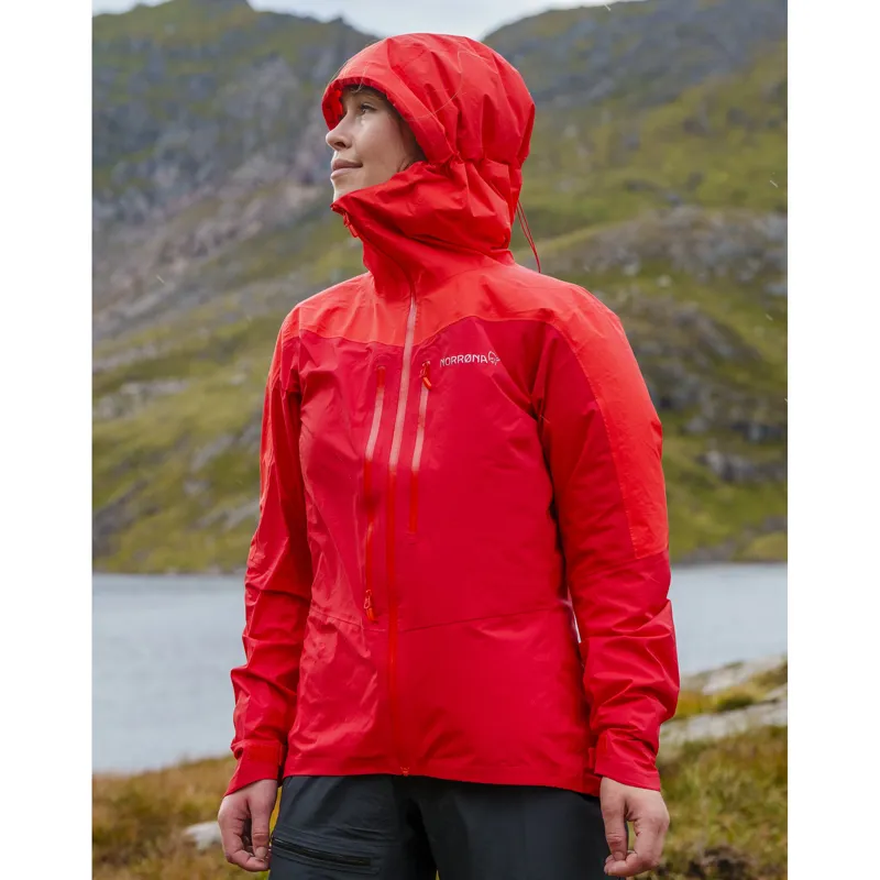 Norrona Women's Falketind Dri1 Jacket Aura Orange-8