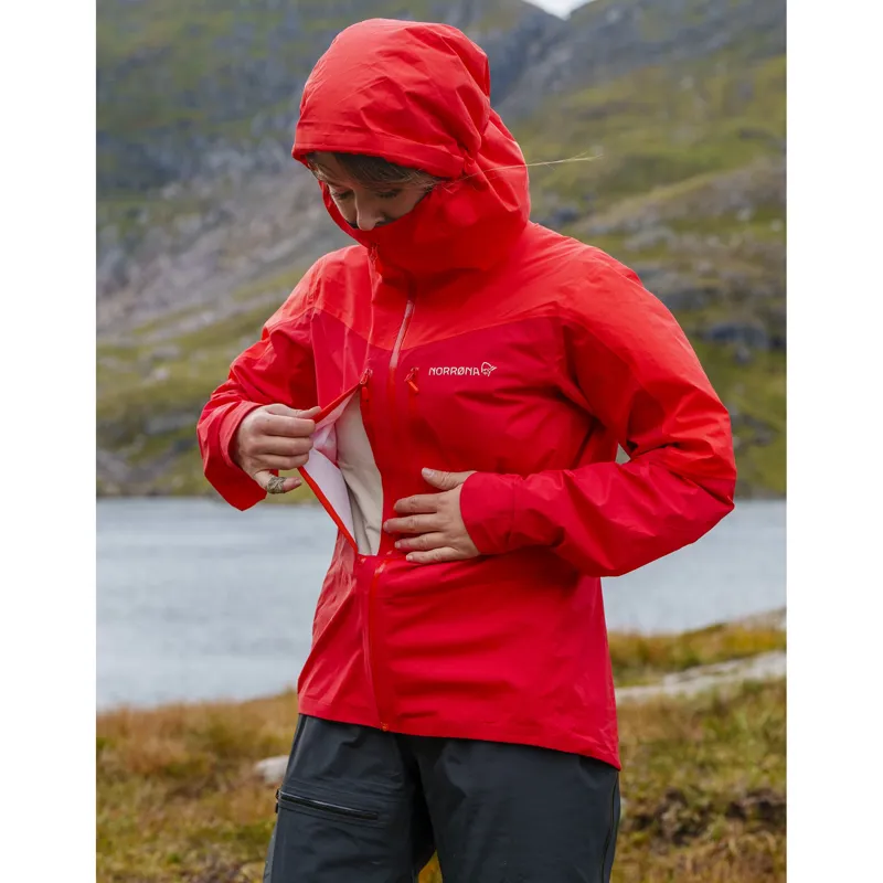 Norrona Women's Falketind Dri1 Jacket Aura Orange-10