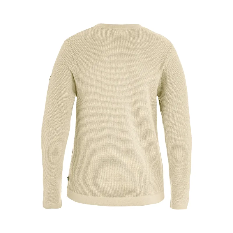 Fjallraven Women's Ovik Lite Knit Sweater Light Beige-1