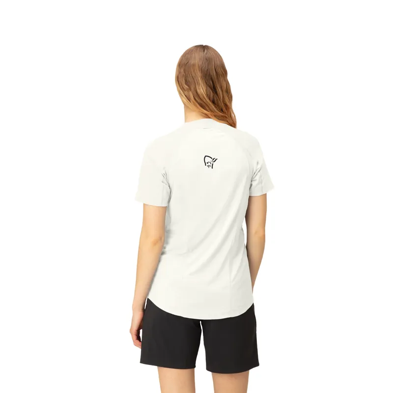Norrona Women's Senja Equaliser Lightweight T-Shirt Snow White-4