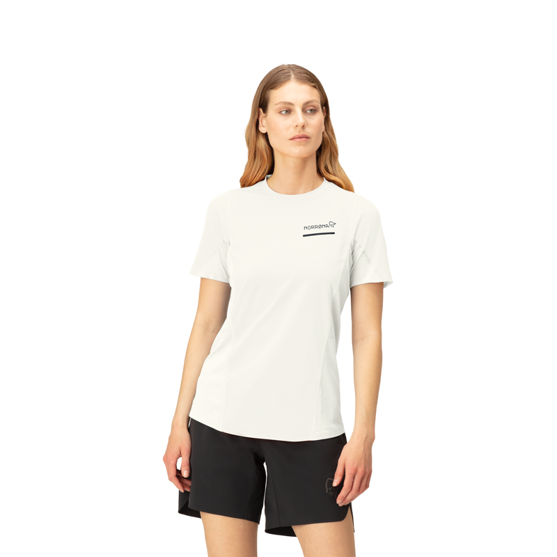 Norrona Women's Senja Equaliser Lightweight T-Shirt Snow White-3