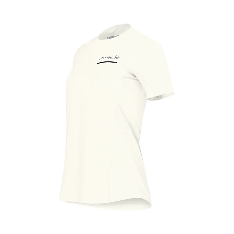 Norrona Women's Senja Equaliser Lightweight T-Shirt Snow White-2