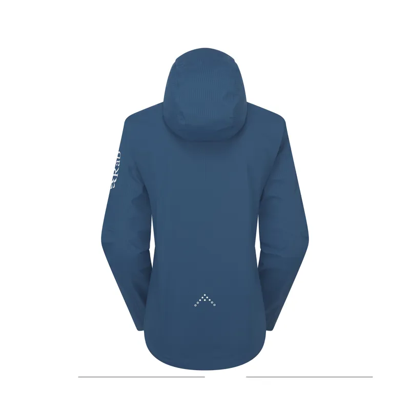 Rab Women's Downpour Trail Light Jacket Tempest Blue-1