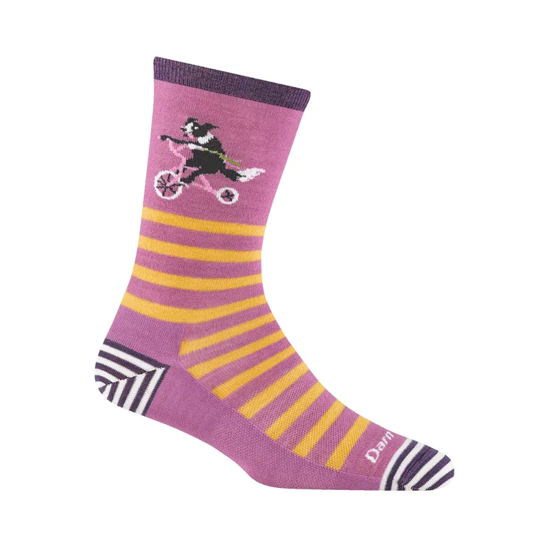 Darn Tough Womens Animal Haus Crew Lightweight Lilac