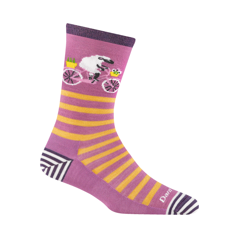 Darn Tough Womens Animal Haus Crew Lightweight Lilac-1