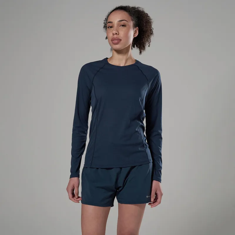 Montane Women's Dart Nano Long Sleeve T-Shirt Eclipse Blue-1