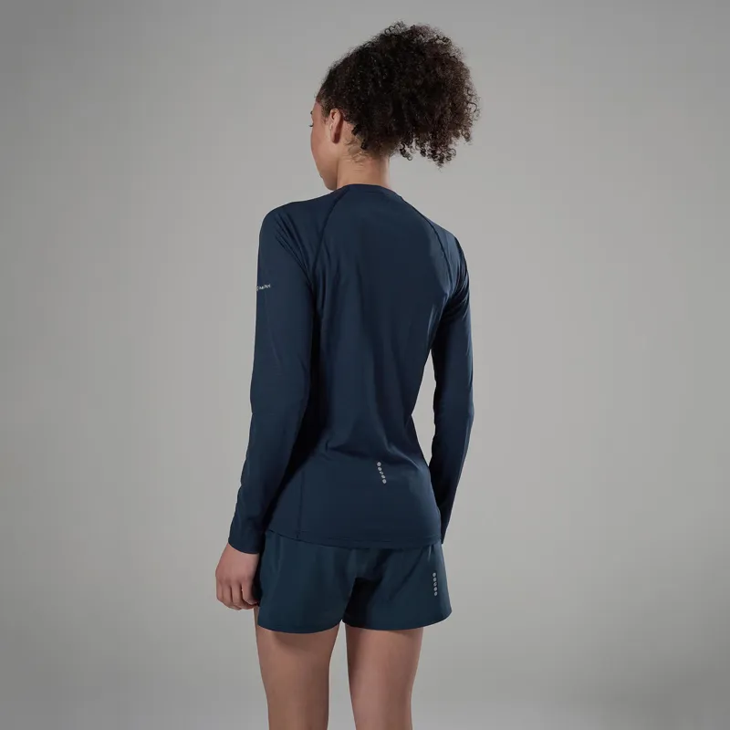 Montane Women's Dart Nano Long Sleeve T-Shirt Eclipse Blue-3