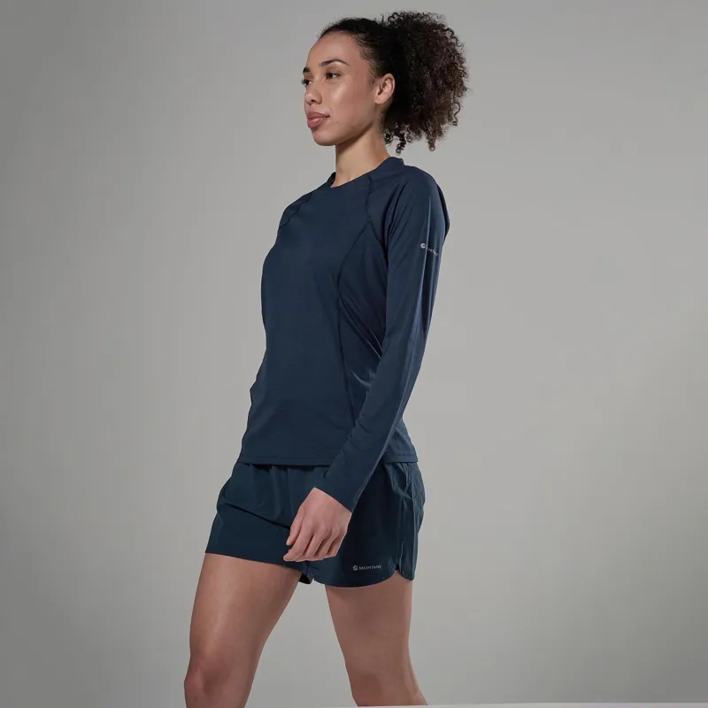 Montane Women's Dart Nano Long Sleeve T-Shirt Eclipse Blue-2