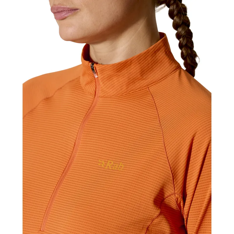 Rab Women's Sonic LS Zip Dark Melba-5