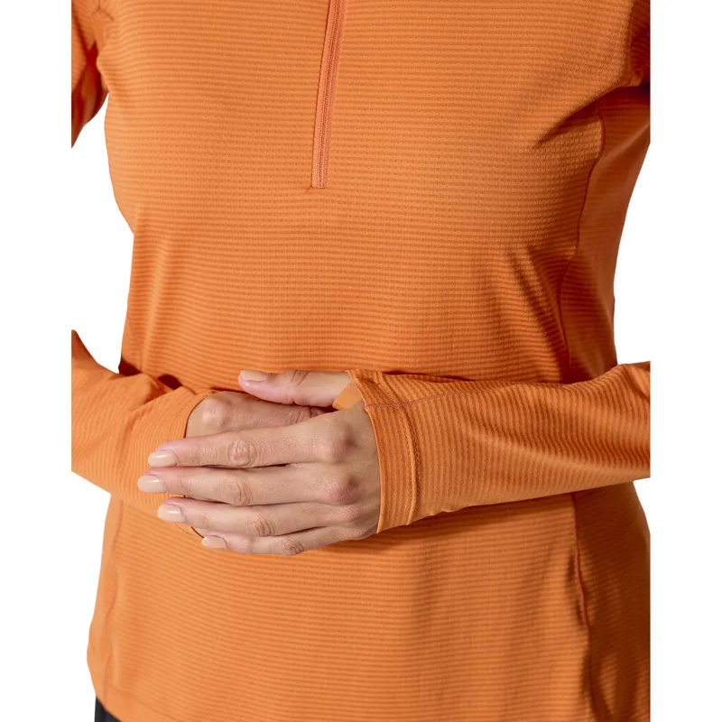 Rab Women's Sonic LS Zip Dark Melba-6