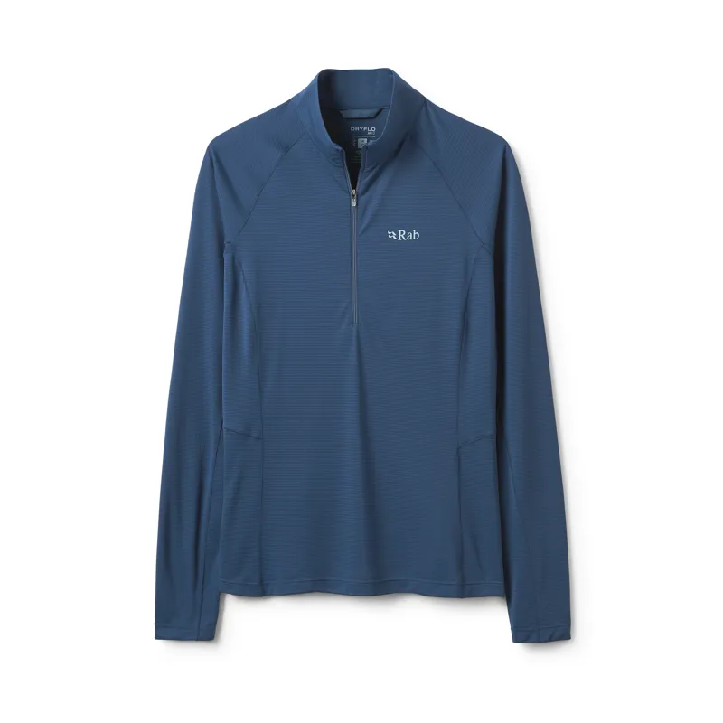 Rab Women's Sonic LS Zip Tempest Blue