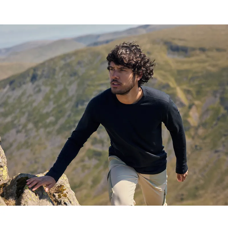 Artilect Men's Redstone Long Sleeve Crew Black-7