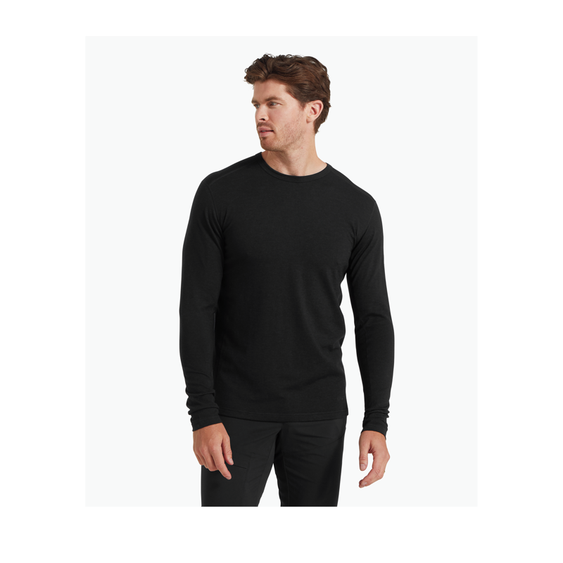 Artilect Men's Redstone Long Sleeve Crew Black-1