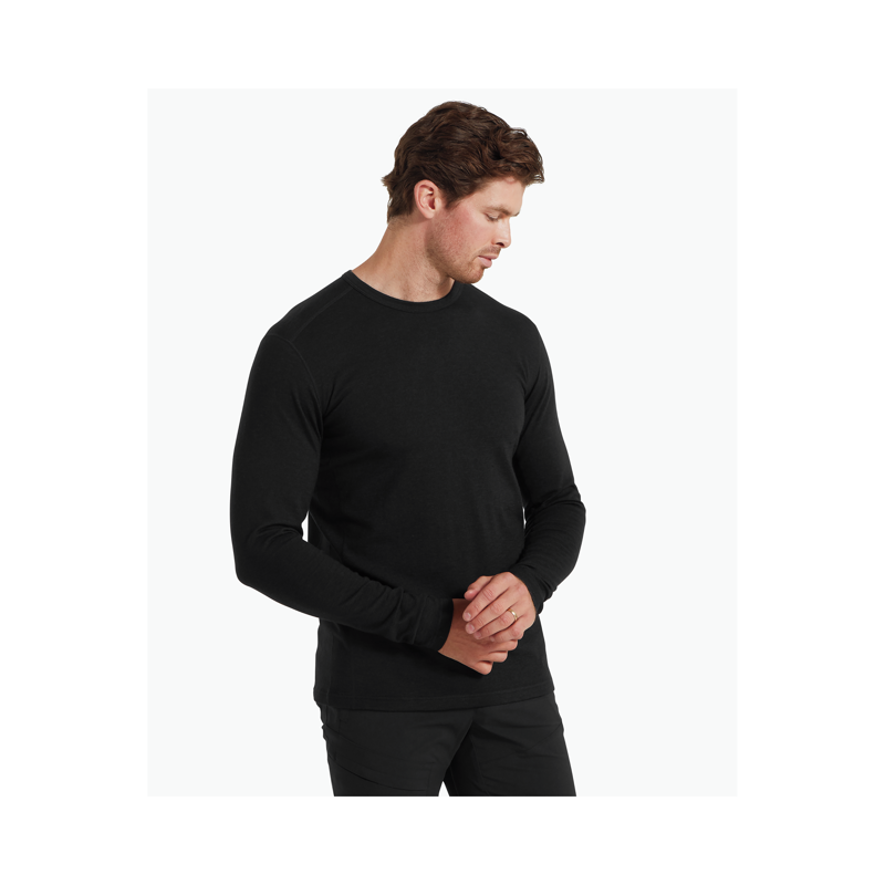 Artilect Men's Redstone Long Sleeve Crew Black-3