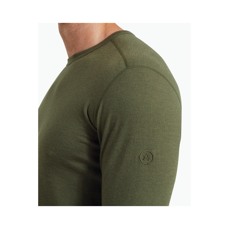 Artilect Men's Redstone Long Sleeve Crew Deep Green-5