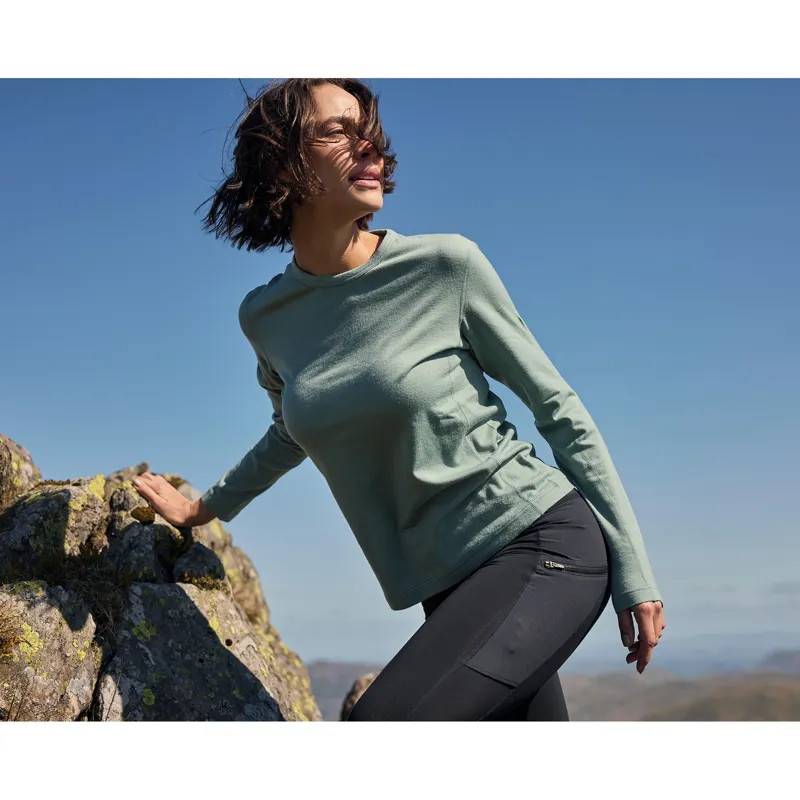 Artilect Women's Redstone Long Sleeve Crew Black-7