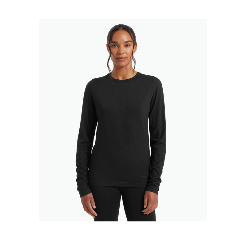 Artilect Women's Redstone Long Sleeve Crew Black-1