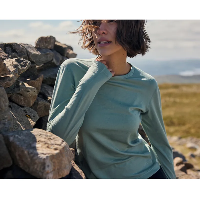 Artilect Women's Redstone Long Sleeve Crew Iceberg-10