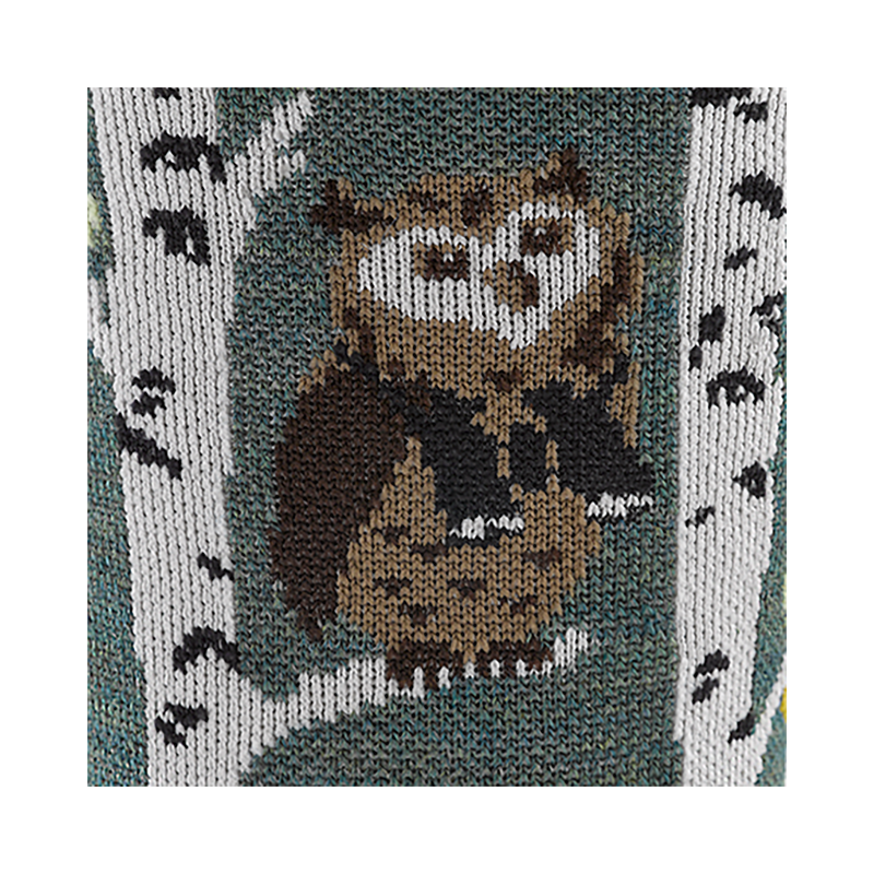 Darn Tough Womens Critter Club Micro Crew Lightweight Hiking Sock Owl Green-1