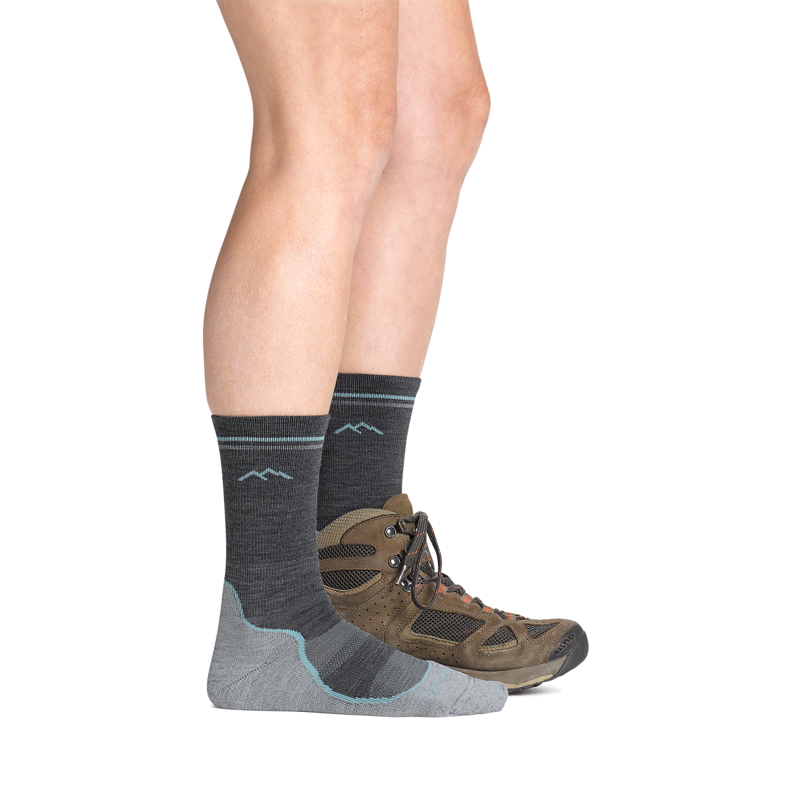 Darn Tough Women's Light Hiker Boot Sock Slate-1