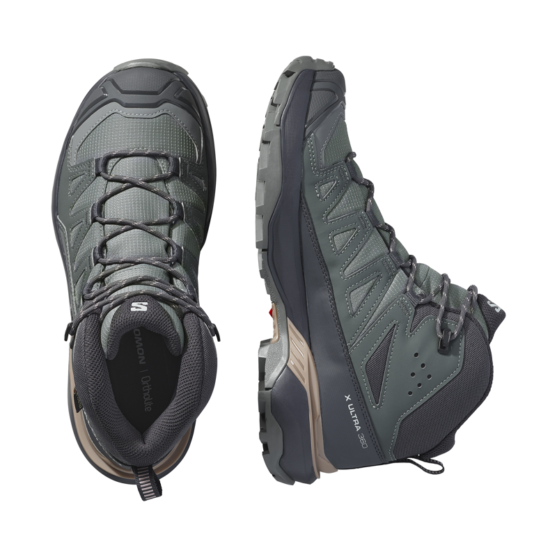 Salomon Women's X Ultra 360 Mid GTX Sedona Sage / Urban Chic-2