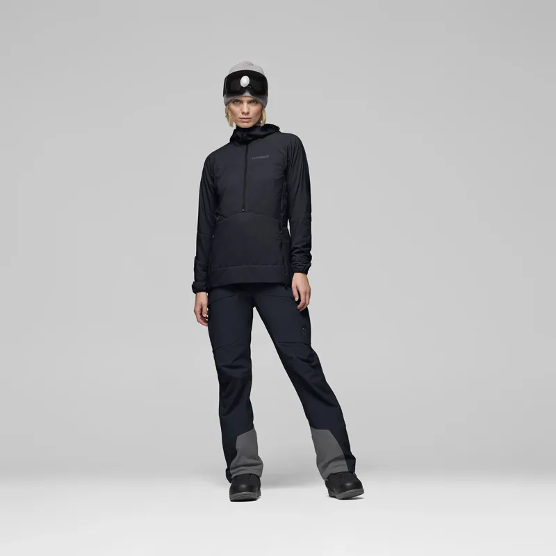 Norrona Women's More Octa Zip Hooded Midlayer Caviar-4