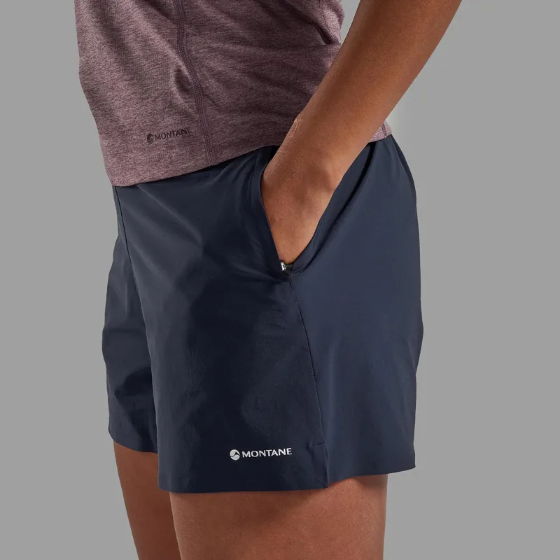Montane Women's Volantis 4 Inch Shorts Eclipse Blue-4