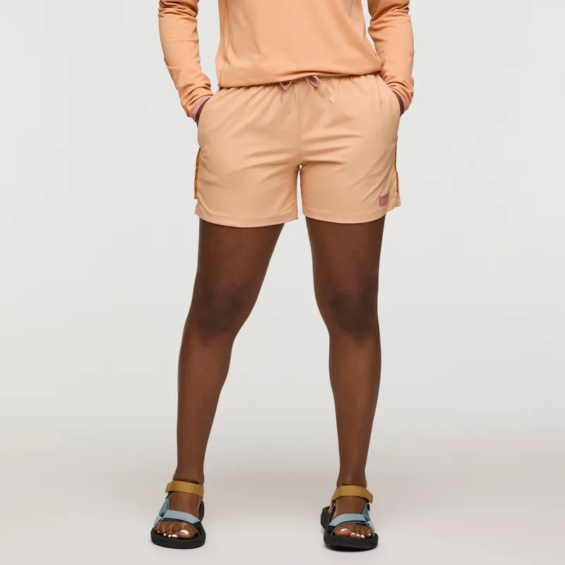 Cotopaxi Women's Brinco Five Inch Shorts Solid Apricot-3