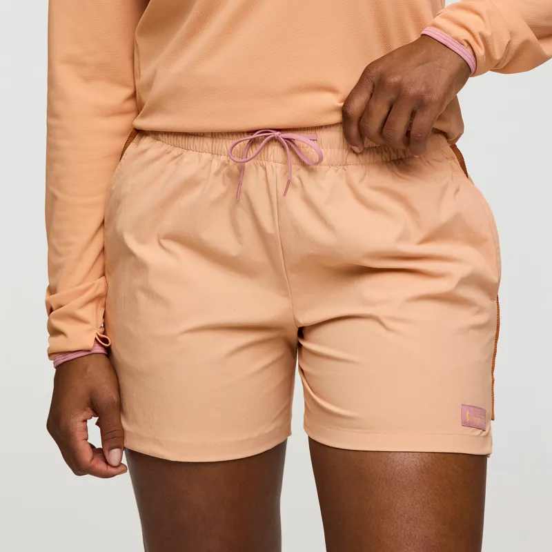 Cotopaxi Women's Brinco Five Inch Shorts Solid Apricot-8