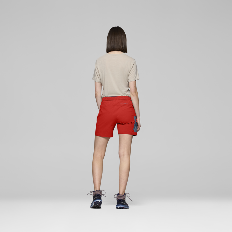 Norrona Women's Falketind Flex1 Light Shorts Aura Orange-6