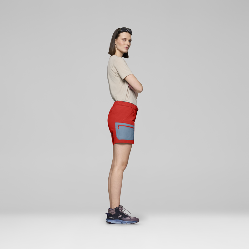 Norrona Women's Falketind Flex1 Light Shorts Aura Orange-3