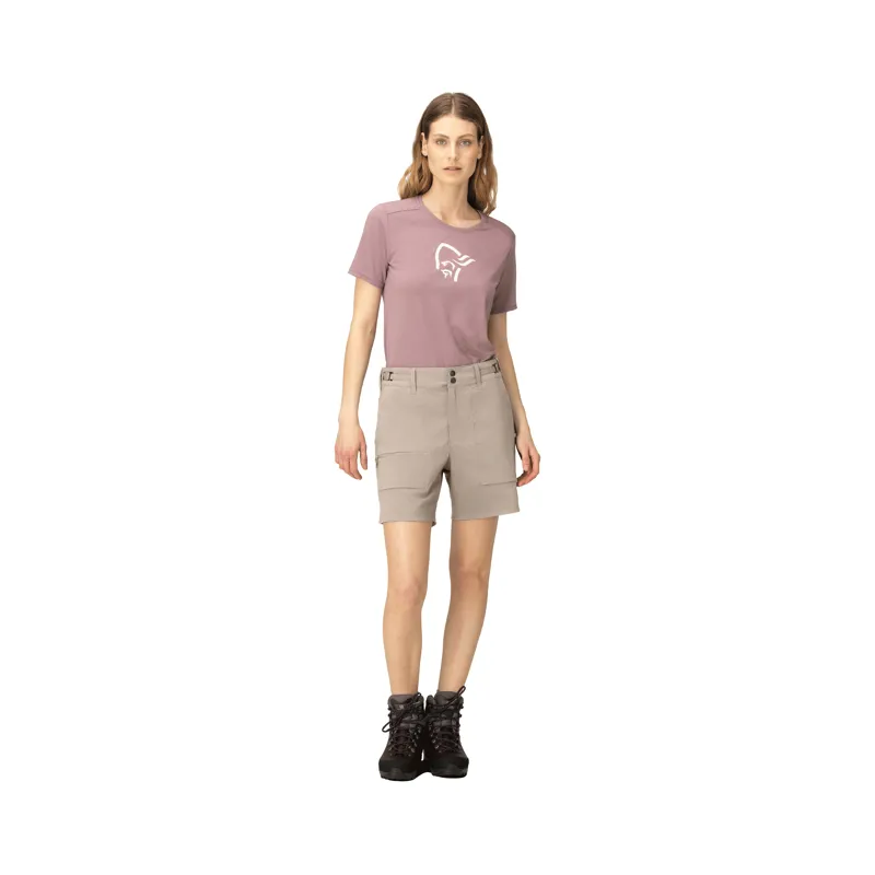 Norrona Women's Femund Light Cotton Shorts Pure Cashmere-2