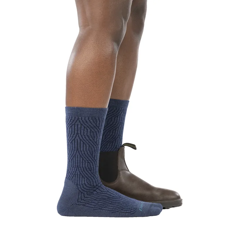 Darn Tough Women's Cable Socks Denim-3