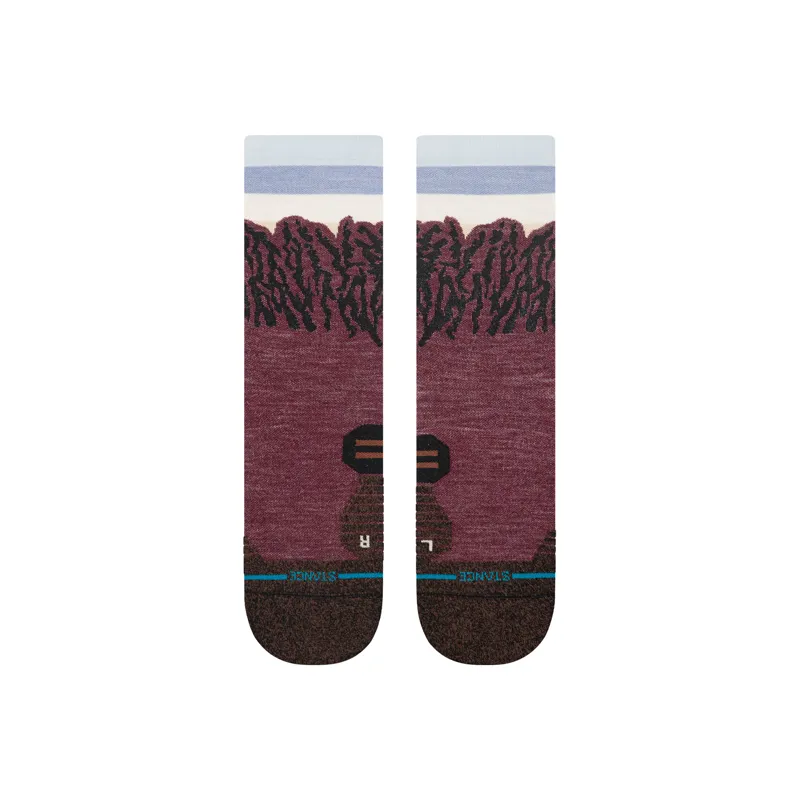 Stance Women's The Ridge Light Wool Crew Socks Wine-1