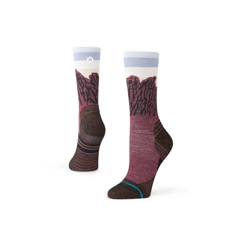 Stance Women's The Ridge Light Wool Crew Socks Wine