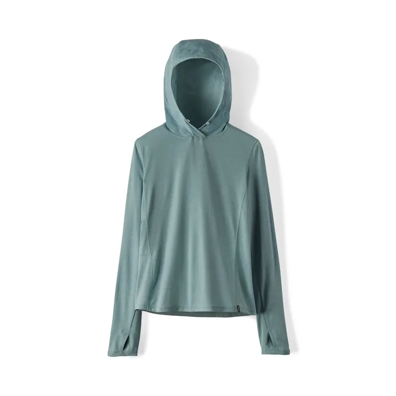 Patagonia Women's Capilene Cool Sun Hoodie Nouveau Green X-Dye-1
