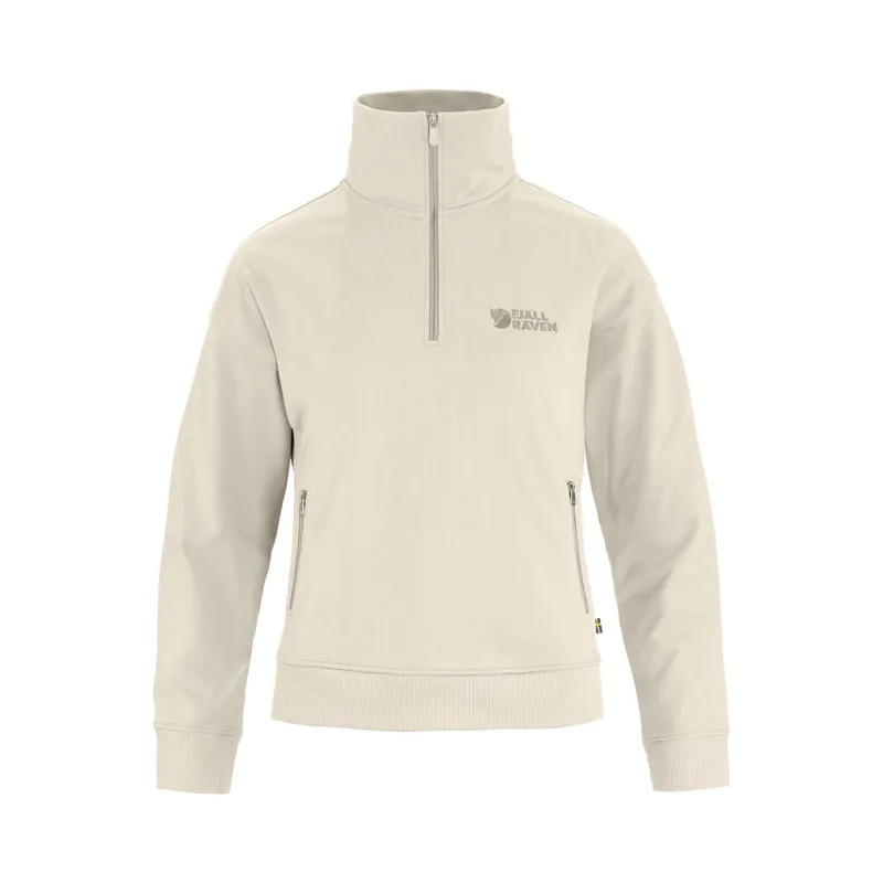 Fjallraven Women's Vardag Half Zip Sweater Chalk White