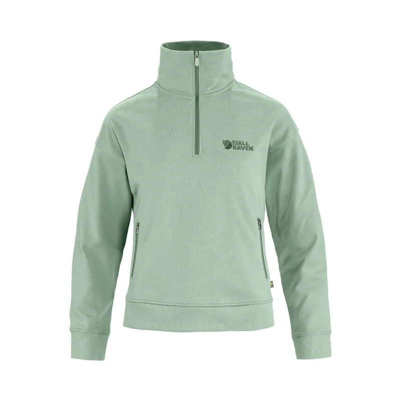 Fjallraven Women's Vardag Half Zip Sweater Misty Green