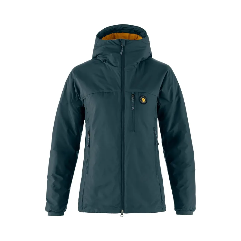 Fjallraven Women's Bergtagen 60 Insulation Jacket Mountain Blue / Mustard Yellow