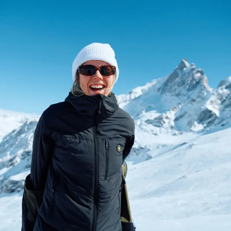 Fjallraven Women's Bergtagen 60 Insulation Jacket Mountain Blue / Mustard Yellow-13