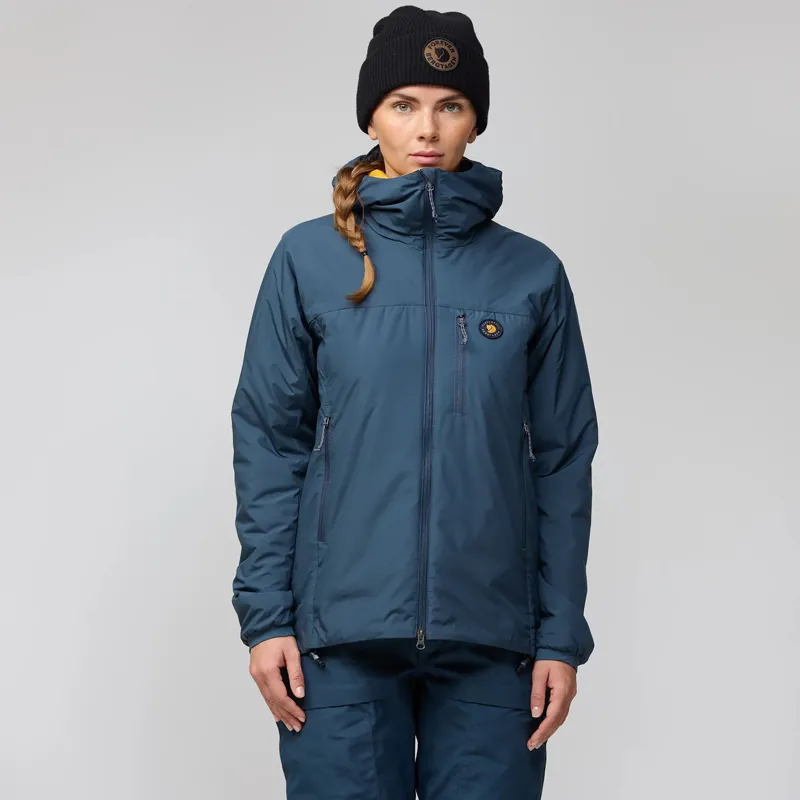 Fjallraven Women's Bergtagen 60 Insulation Jacket Mountain Blue / Mustard Yellow-2