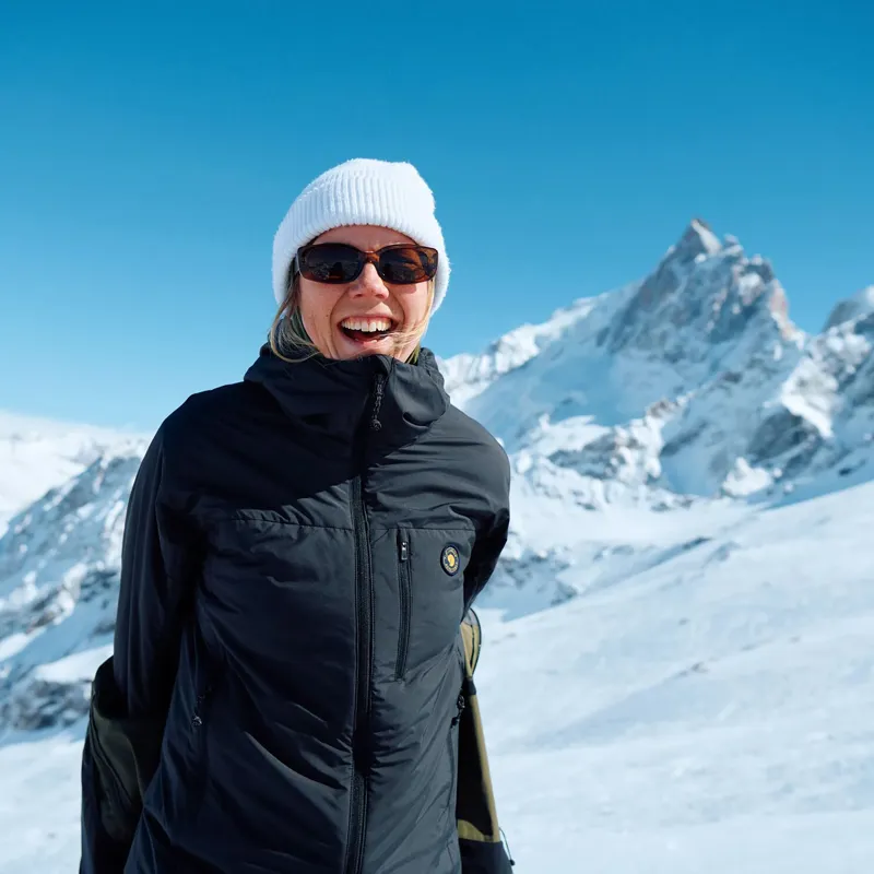 Fjallraven Women's Bergtagen 60 Insulation Jacket  Mustard Yellow / Mountain Blue-11