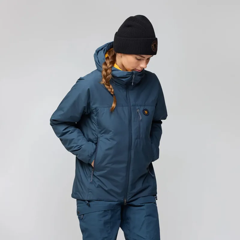 Fjallraven Women's Bergtagen 60 Insulation Jacket  Mustard Yellow / Mountain Blue-4
