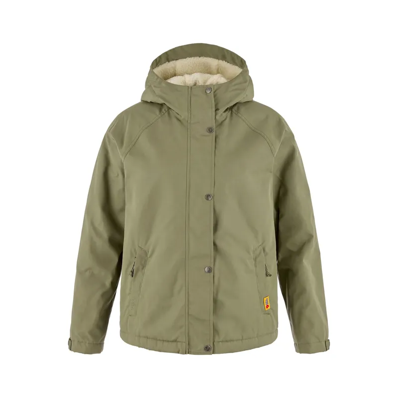 Fjallraven Women's Vardag G-1000 Pile Jacket Fleece-Lined Jacket Green