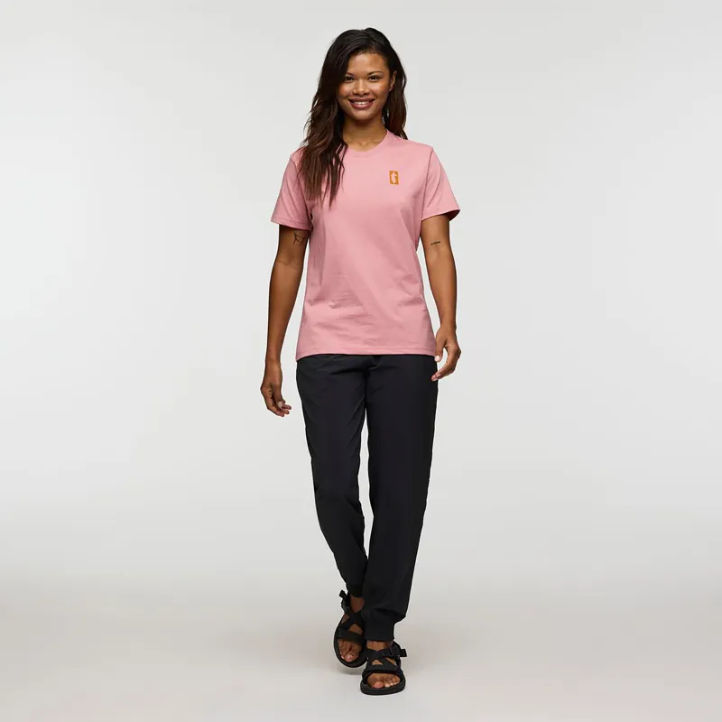 Cotopaxi Women's Gear For Good Stripes T-Shirt Rose-2