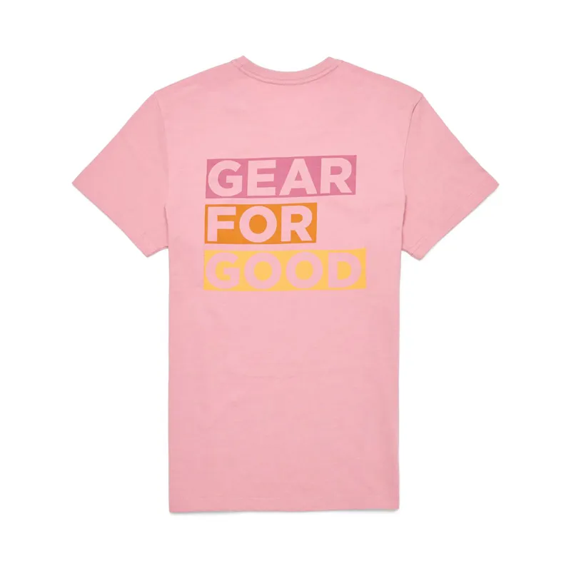 Cotopaxi Women's Gear For Good Stripes T-Shirt Rose-1
