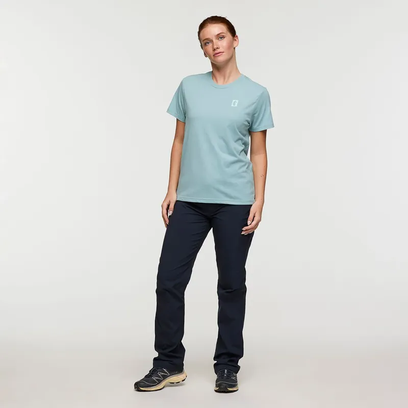 Cotopaxi Women's Gear For Good Stripes T-Shirt Sea Spray-2