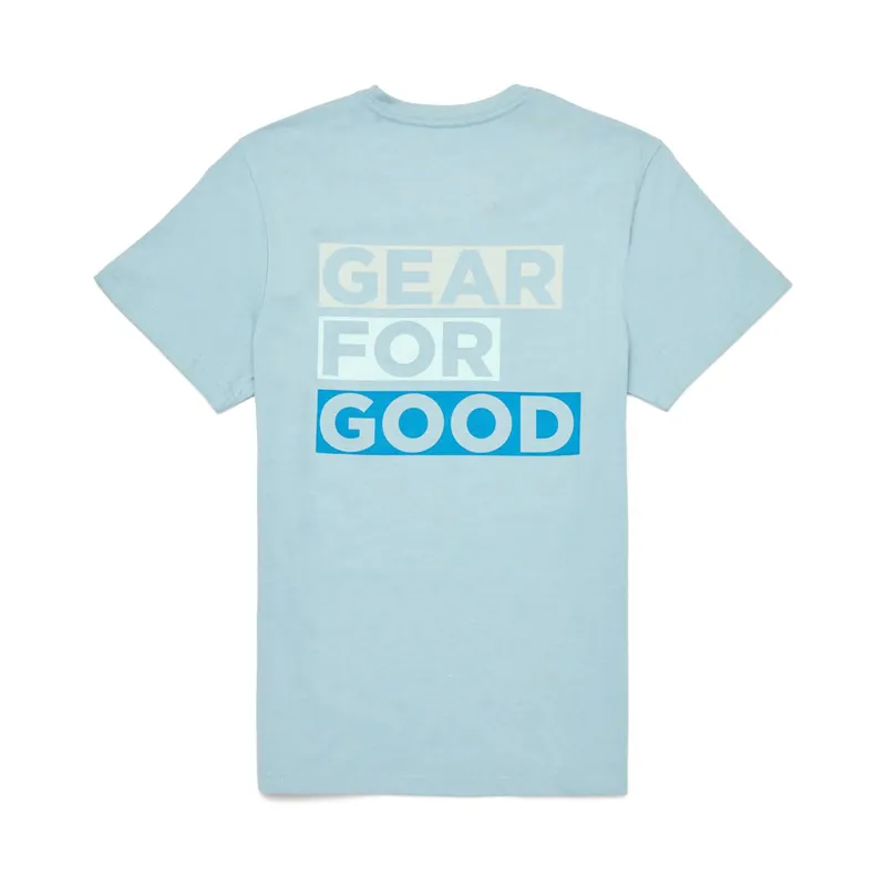 Cotopaxi Women's Gear For Good Stripes T-Shirt Sea Spray-1