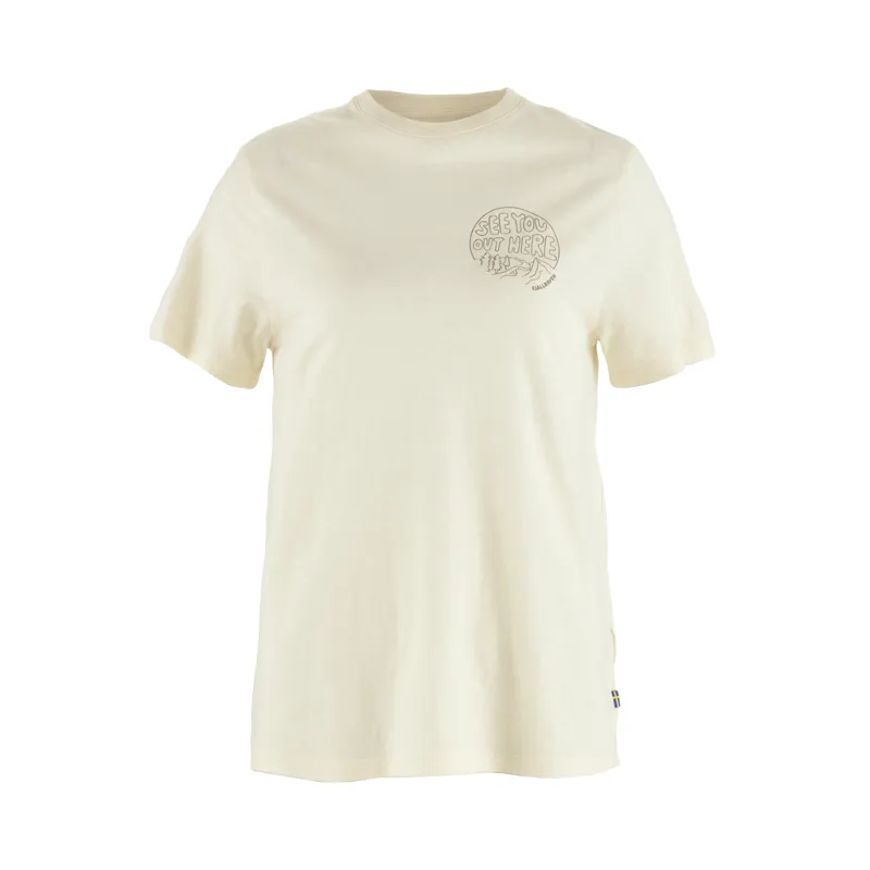 Fjallraven Women's Hemp Blend Out Here T-Shirt Chalk White